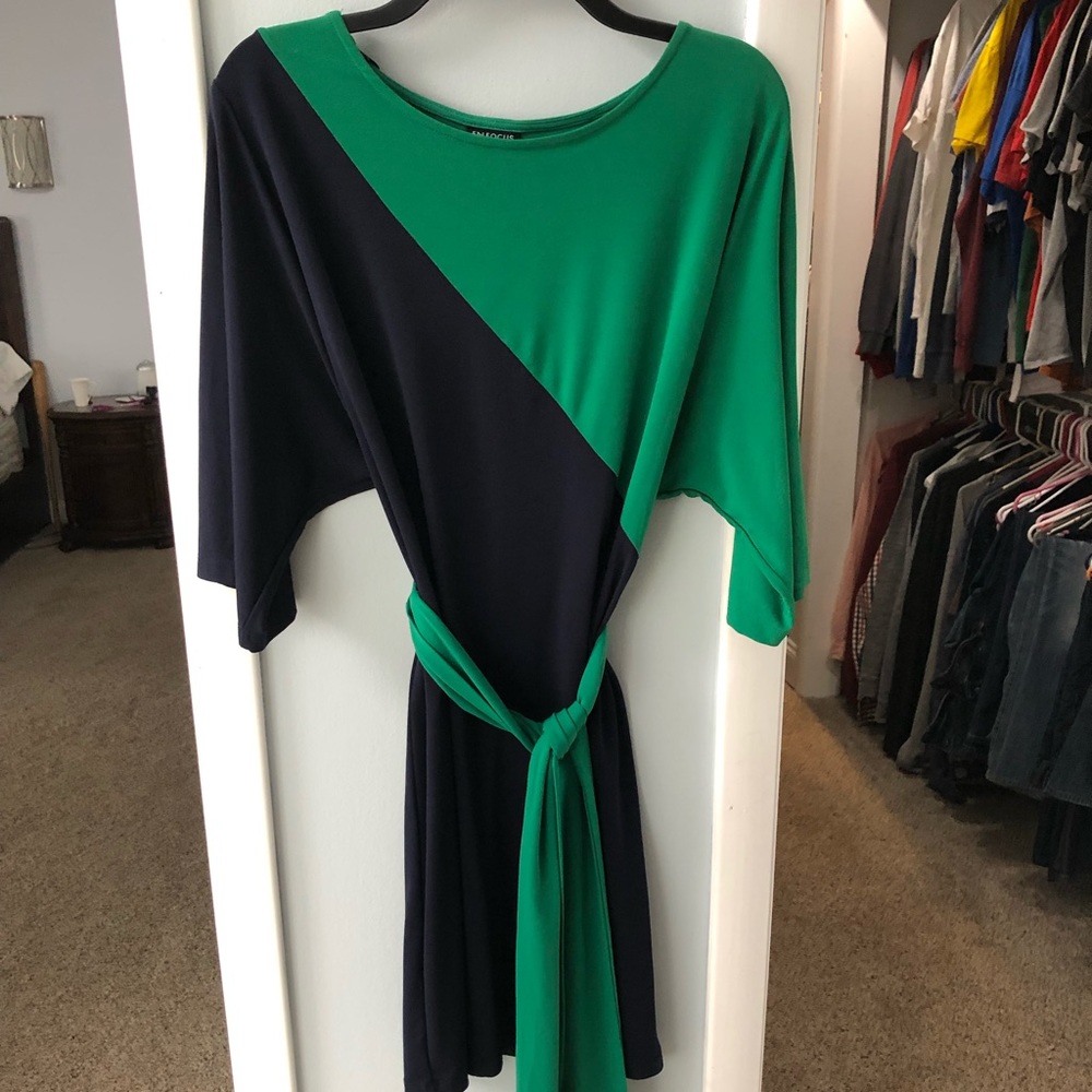 Blue/Green Dress